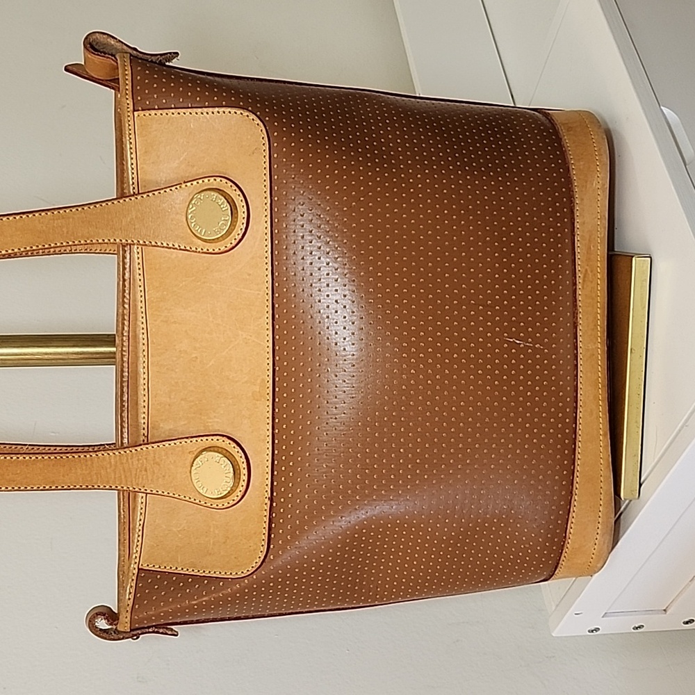 Vtg Dooney & Bourke Cabriolet Leather Shopper Tote Shoulder Bag - Picture 7 of 16